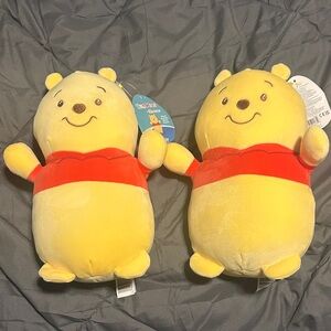 Lot of 2 Winnie the Pooh “hug me” squishmallows